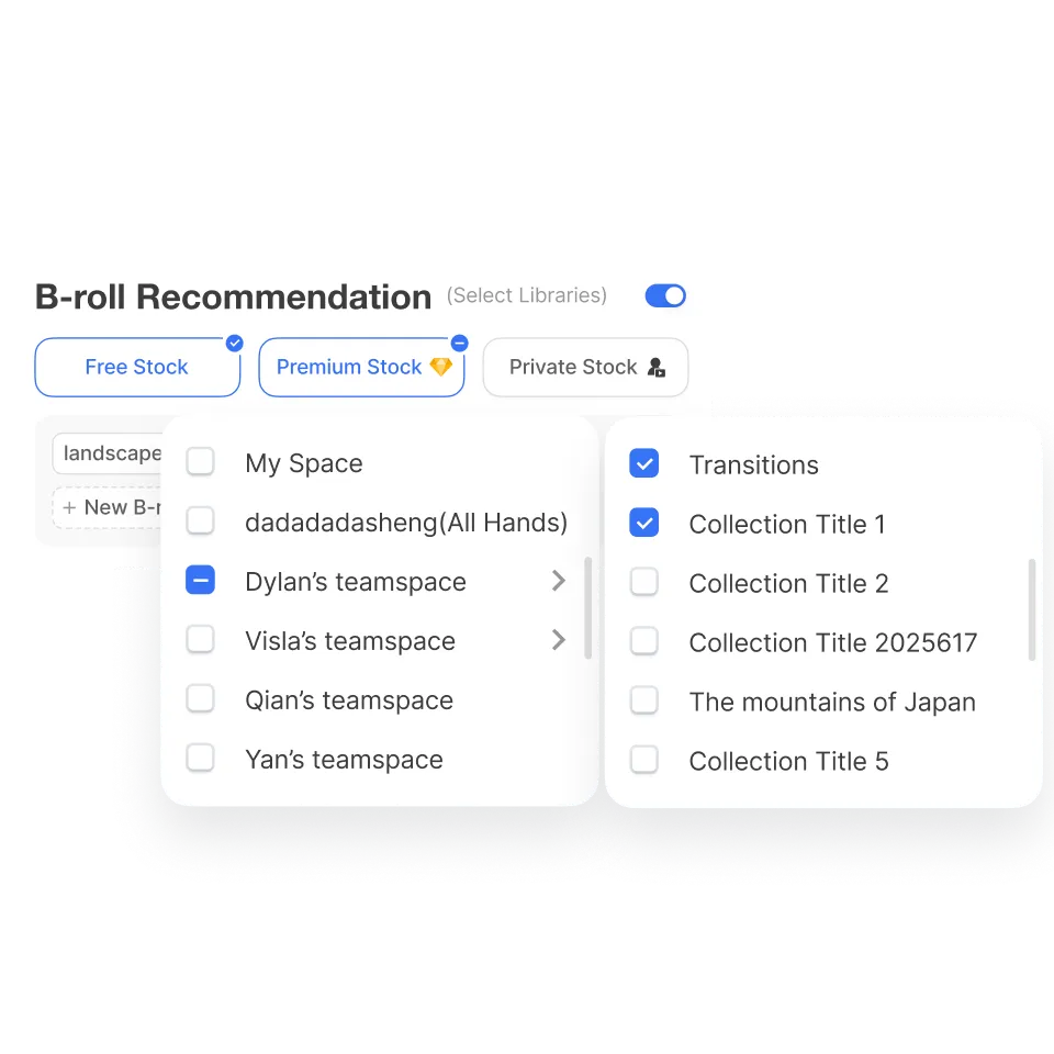 Add Private Stock footage to your Visla video project for streamlined video production.